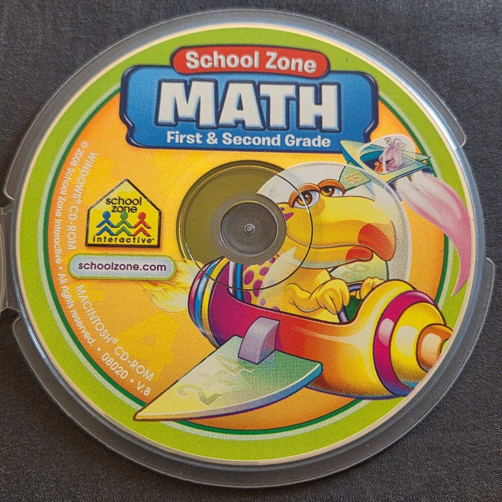 School Zone MATH First & Second Grade PC CD-ROM